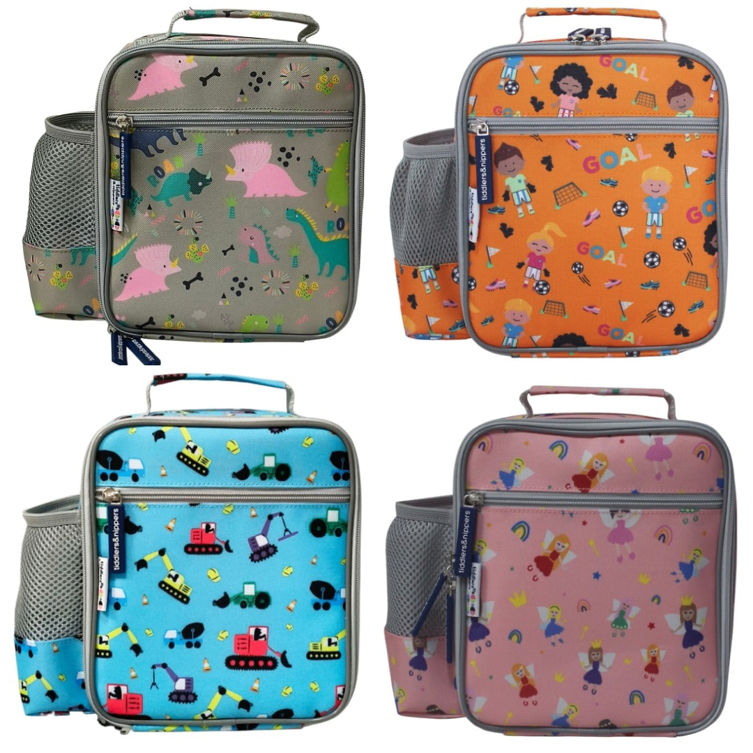 Tiddler Kids Lunch Bag Lunch Box Insulated Double Zipped Carry