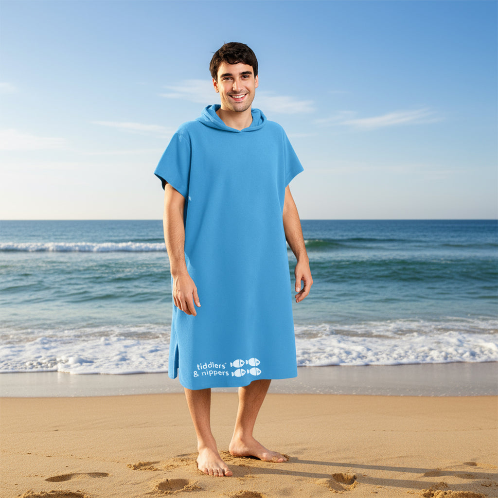 L/XL Adult Blue Hooded Towel