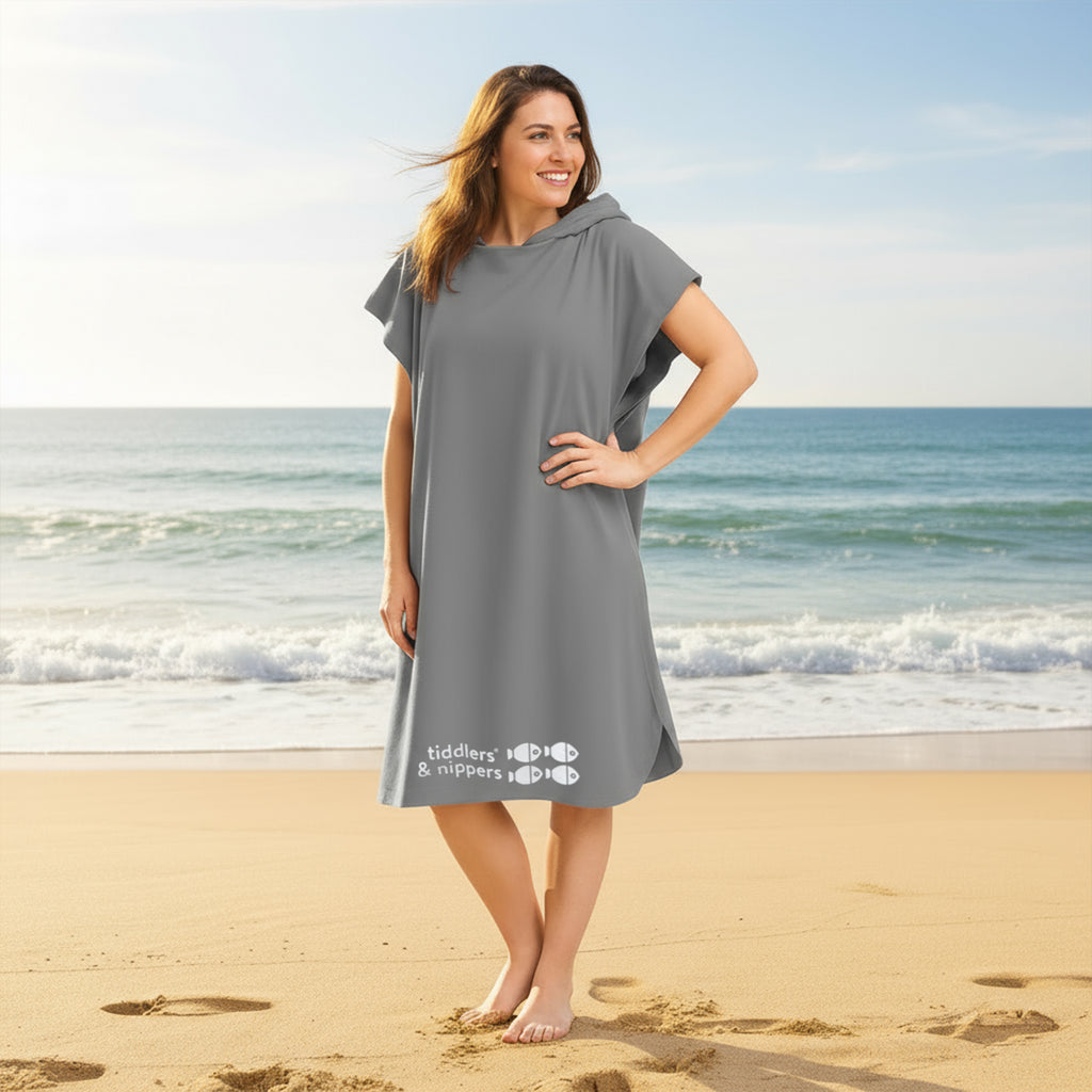 L/XL Adult Grey Hooded Towel