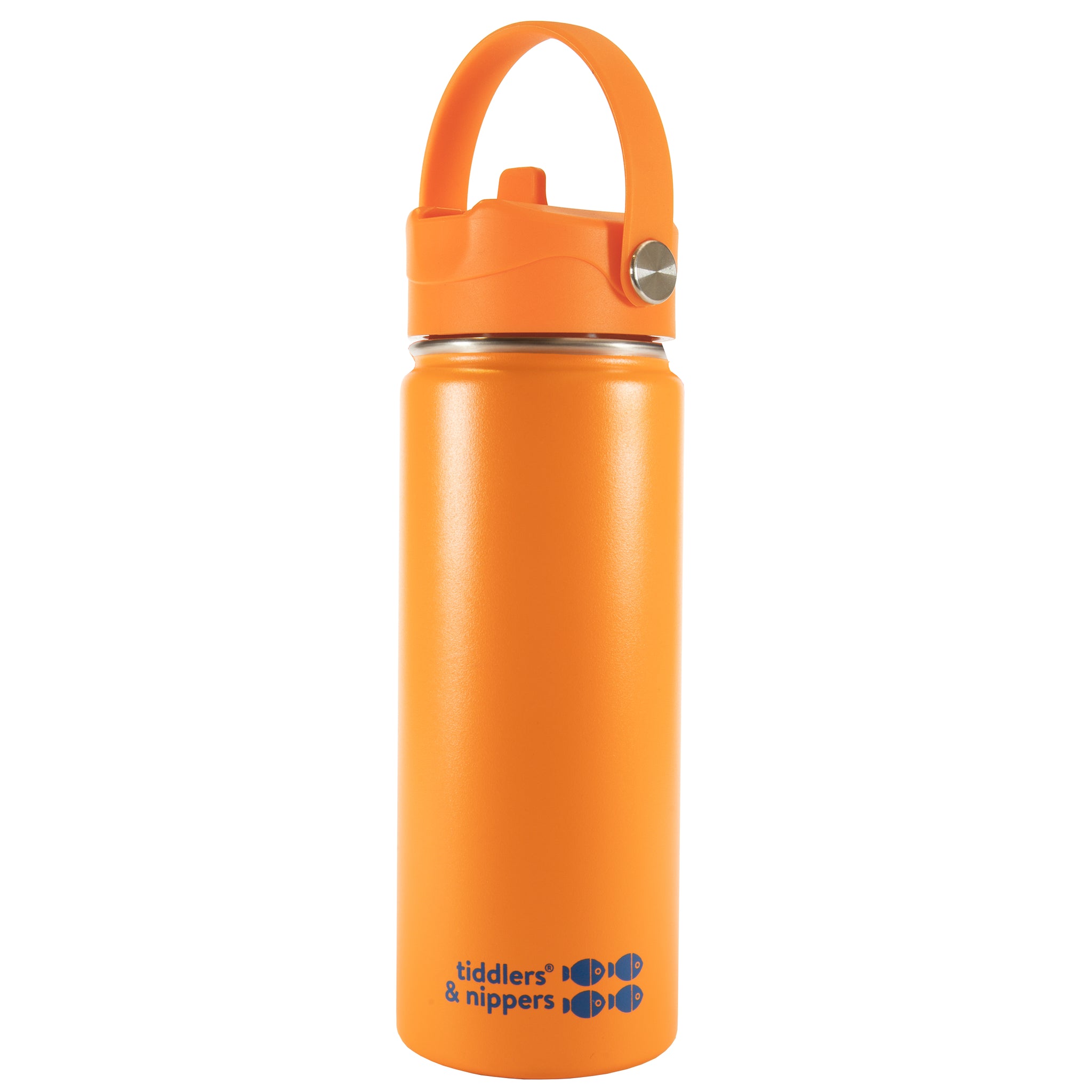Tiddlers & Nippers Edelstahl-Trinkflasche Für Kinder – 500 Ml, Isoliert, Mit Strohhalm, Hält 24h Kalt & 10h Warm!