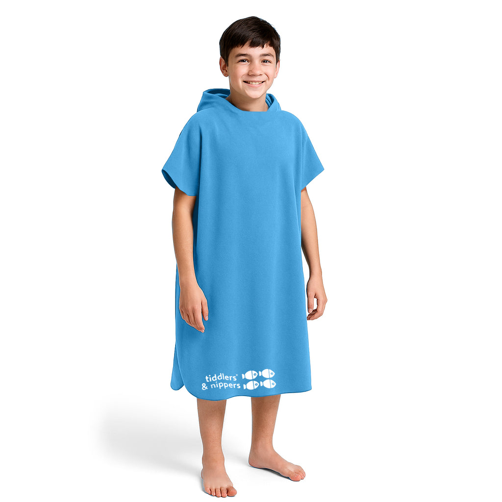 S/M Adult Blue Hooded Towel