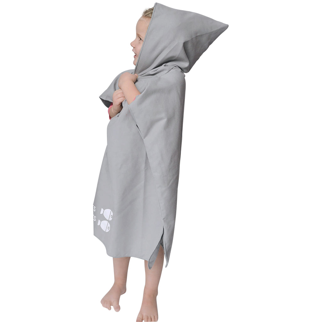 Small Grey Hooded Towel