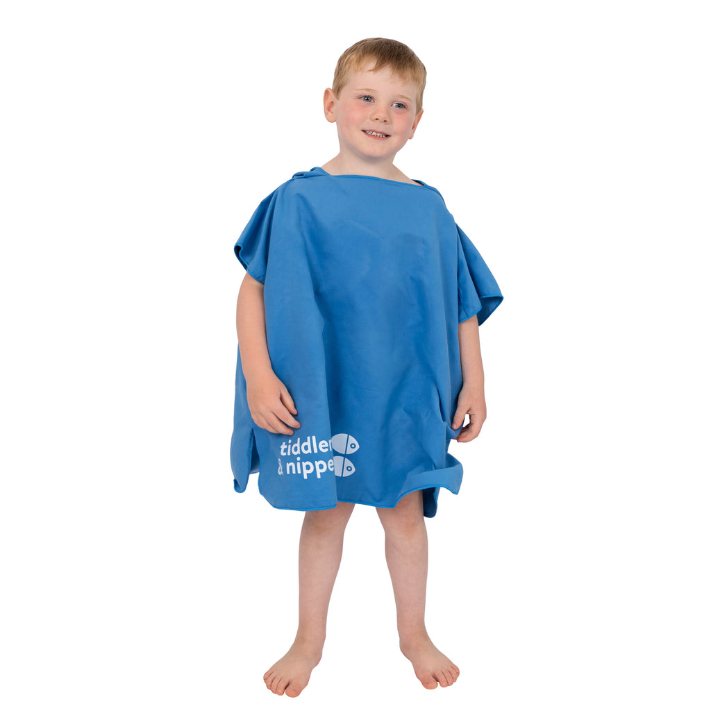 Small Blue Hooded Towel